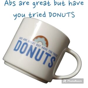 Room‎ Essentials porcelain DONUTS coffee mug cup vguc preowned used